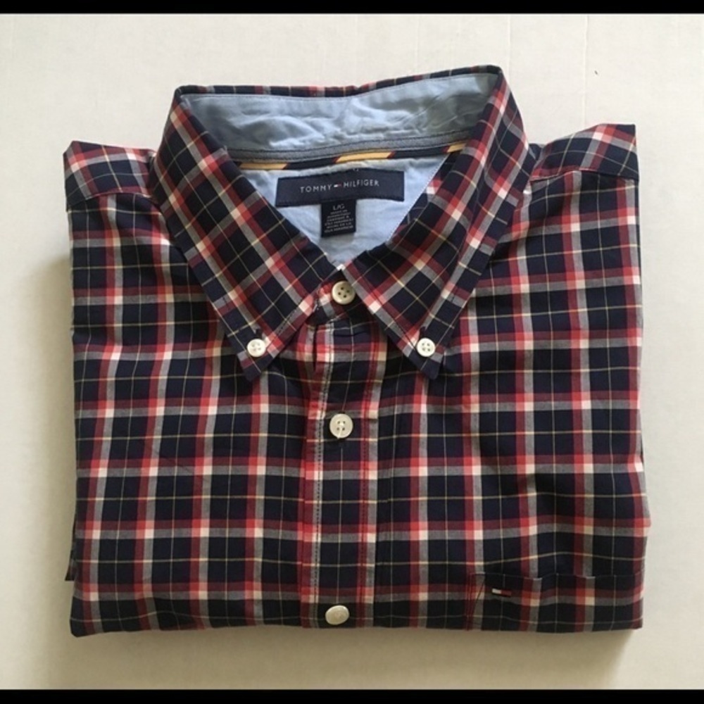 tommy hilfiger Men's Button Up Shirt Size L/G